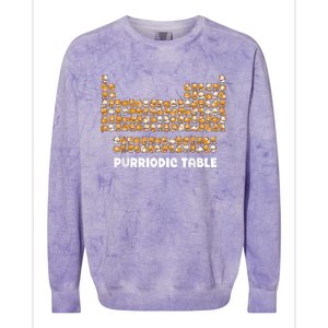 Periodic Table Cat Chemistry Pun Periodic Colorblast Crewneck Sweatshirt