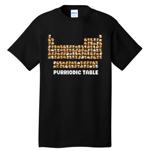 Periodic Table Cat Chemistry Pun Periodic Tall T-Shirt