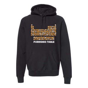 Periodic Table Cat Chemistry Pun Periodic Premium Hoodie