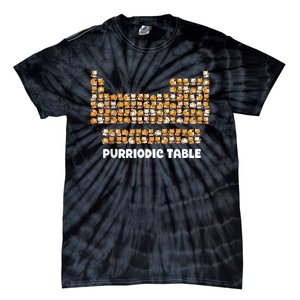 Periodic Table Cat Chemistry Pun Periodic Tie-Dye T-Shirt