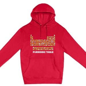 Periodic Table Cat Chemistry Pun Periodic Premium Pullover Hoodie