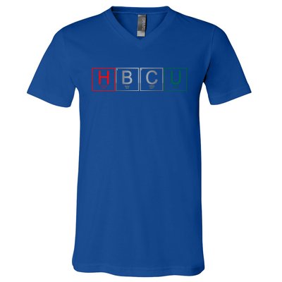 Periodic Table Chemistry With The Elets Hbcu Blerd Gift V-Neck T-Shirt