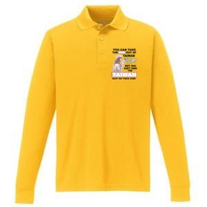 Proud Taiwan Cool From Taiwan Gift Performance Long Sleeve Polo