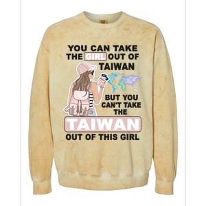 Proud Taiwan Cool From Taiwan Gift Colorblast Crewneck Sweatshirt