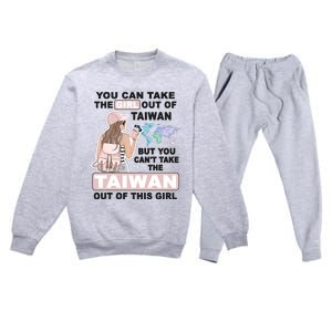 Proud Taiwan Cool From Taiwan Gift Premium Crewneck Sweatsuit Set