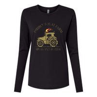 perfect tractor design diddly squat farm speed and power Womens Cotton Relaxed Long Sleeve T-Shirt