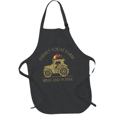 perfect tractor design diddly squat farm speed and power Full-Length Apron With Pockets