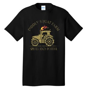 perfect tractor design diddly squat farm speed and power Tall T-Shirt