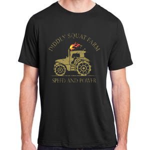 perfect tractor design diddly squat farm speed and power Adult ChromaSoft Performance T-Shirt