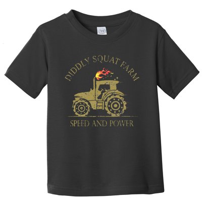 perfect tractor design diddly squat farm speed and power Toddler T-Shirt