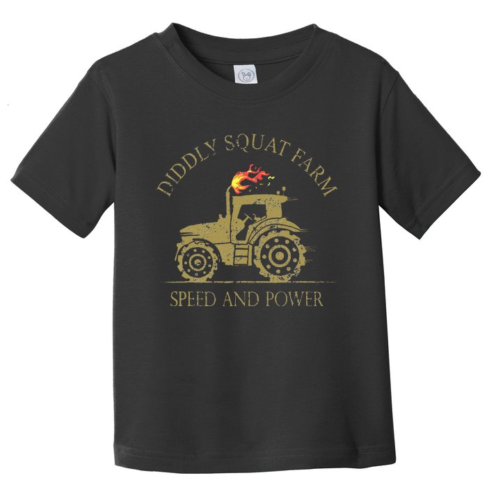 perfect tractor design diddly squat farm speed and power Toddler T-Shirt