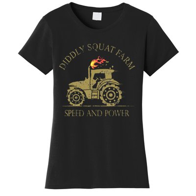 perfect tractor design diddly squat farm speed and power Women's T-Shirt