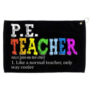 P.E. Teacher Definition Funny Physical Education Teacher Tee Grommeted Golf Towel