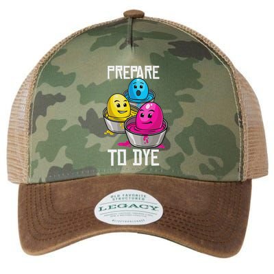 Prepare To Dye Funny Easter Family Gift Legacy Tie Dye Trucker Hat