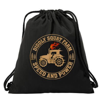 Perfect Tractor Design Diddly Squat Farm Speed And Power Drawstring Bag