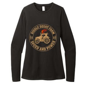 Perfect Tractor Design Diddly Squat Farm Speed And Power Womens CVC Long Sleeve Shirt