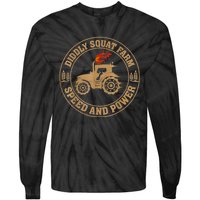 Perfect Tractor Design Diddly Squat Farm Speed And Power Tie-Dye Long Sleeve Shirt