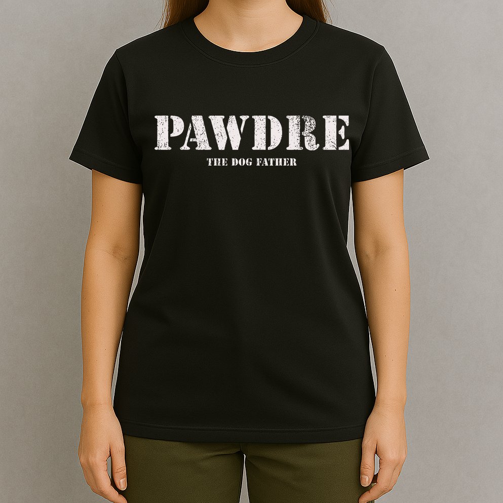 Pawdre The Dog Father Dog Dad Fathers Day T-Shirt