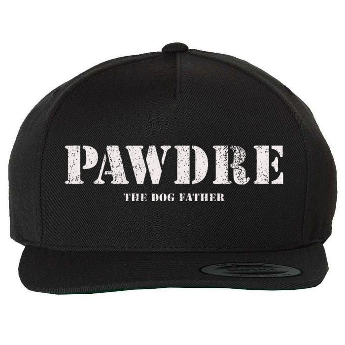 Pawdre The Dog Father Dog Dad Fathers Day Wool Snapback Cap