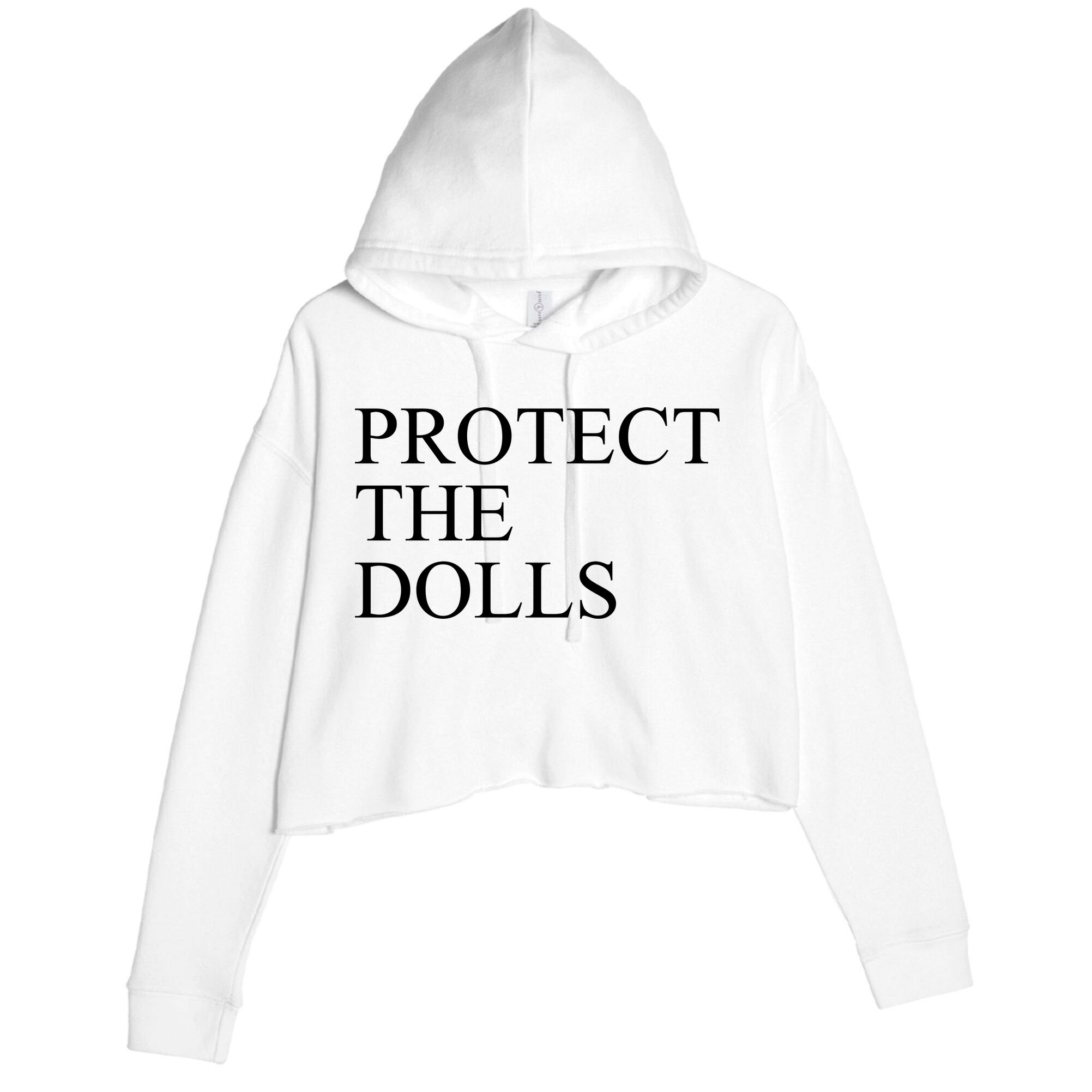 Protect The Dolls Crop Fleece Hoodie