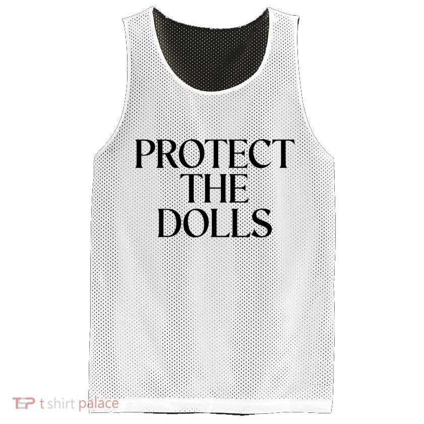 Protect The Dolls Gift Mesh Reversible Basketball Jersey Tank