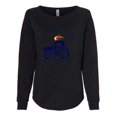 Perfect Tractor Design Diddly Squat Farm Speed And Power Womens California Wash Sweatshirt