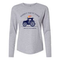 Perfect Tractor Design Diddly Squat Farm Speed And Power Womens Cotton Relaxed Long Sleeve T-Shirt