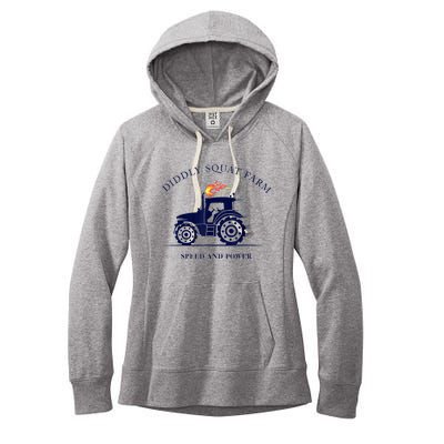 Perfect Tractor Design Diddly Squat Farm Speed And Power Women's Fleece Hoodie