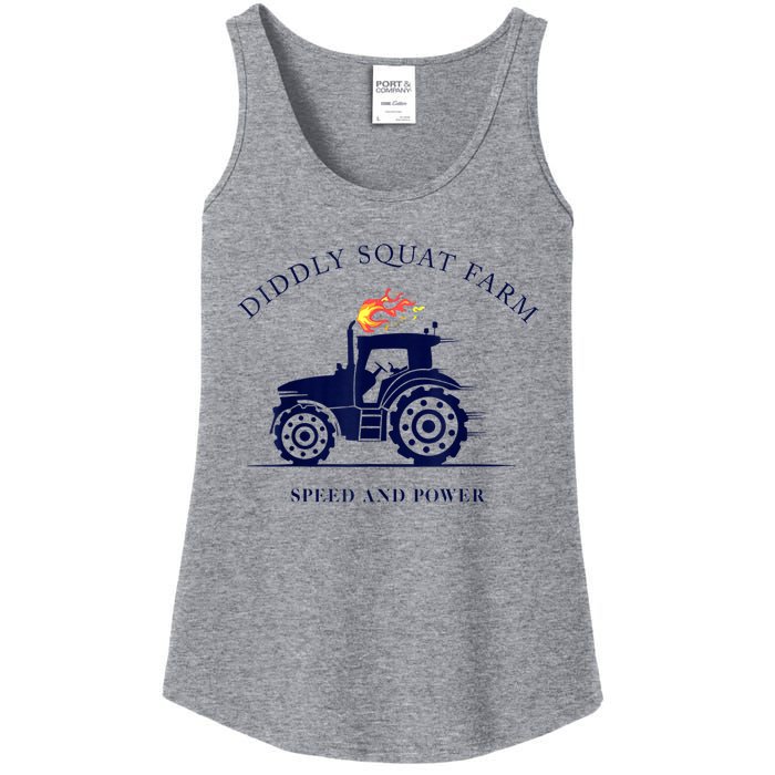 Perfect Tractor Design Diddly Squat Farm Speed And Power Ladies Essential Tank