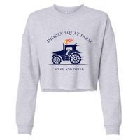 Perfect Tractor Design Diddly Squat Farm Speed And Power Cropped Pullover Crew