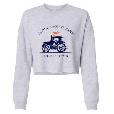 Perfect Tractor Design Diddly Squat Farm Speed And Power Cropped Pullover Crew