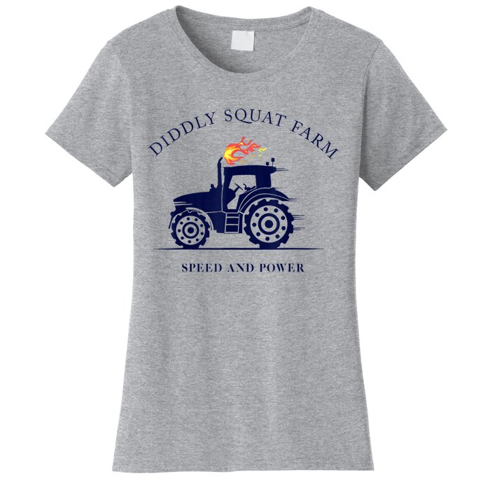 Perfect Tractor Design Diddly Squat Farm Speed And Power Women's T-Shirt