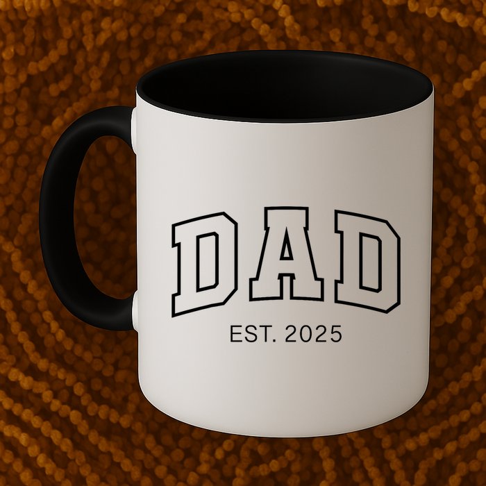 Promoted To Dad Est 2025 Daddy To Be Gifts First Time Dad Mug