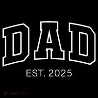 Promoted To Dad Est 2025 Daddy To Be Gifts First Time Dad 16 in Basic Backpack