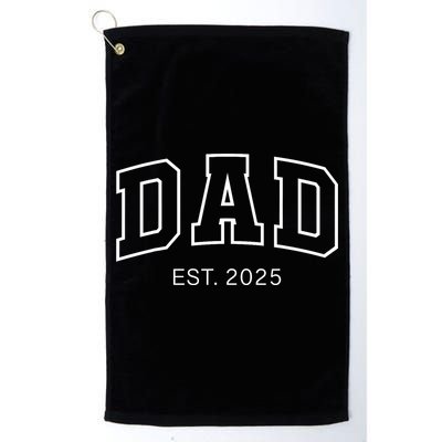 Promoted To Dad Est 2025 Daddy To Be Gifts First Time Dad Golf Towel