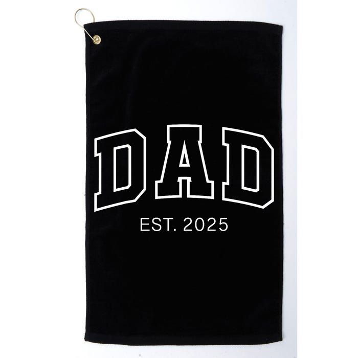 Promoted To Dad Est 2025 Daddy To Be Gifts First Time Dad Golf Towel