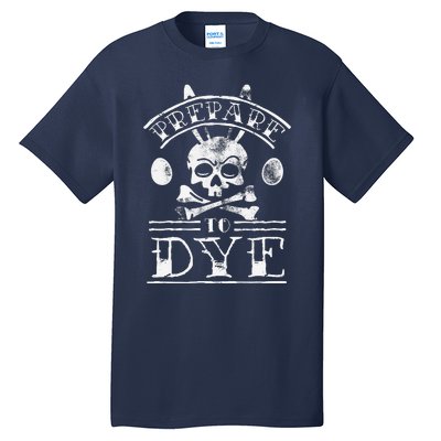 Prepare To Dye Bunny Skull Tattoo Funny Easter Tall T-Shirt