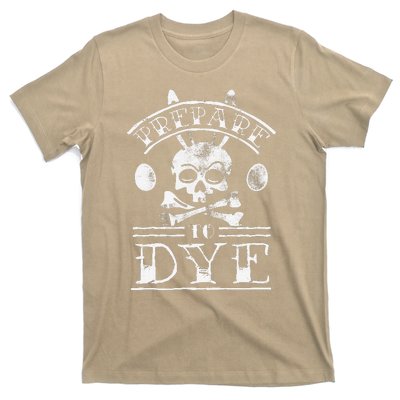 Prepare To Dye Bunny Skull Tattoo Funny Easter T-Shirt