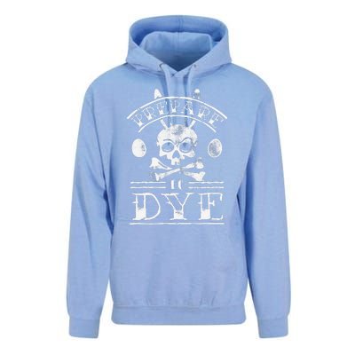 Prepare To Dye Bunny Skull Tattoo Funny Easter Unisex Surf Hoodie