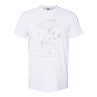 Prepare To Dye Bunny Skull Tattoo Funny Easter Softstyle CVC T-Shirt