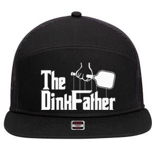 Pickleball The Dinkfather funny sport lovers  7 Panel Mesh Trucker Snapback Hat