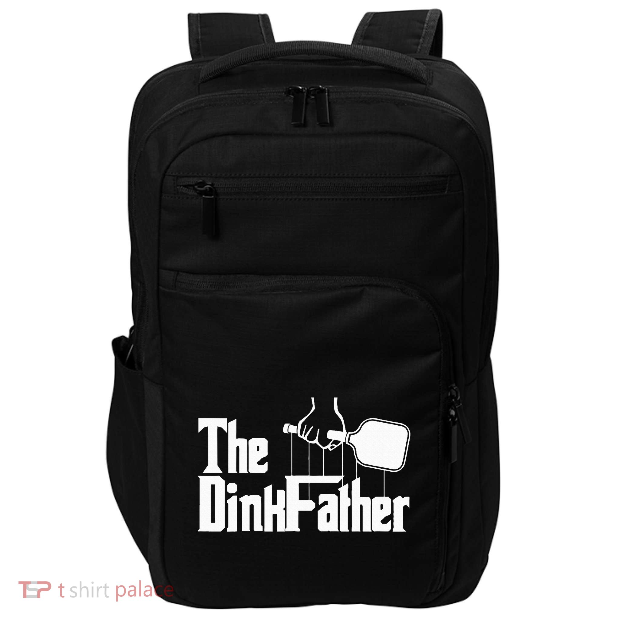 Pickleball The Dinkfather funny sport lovers  Impact Tech Backpack