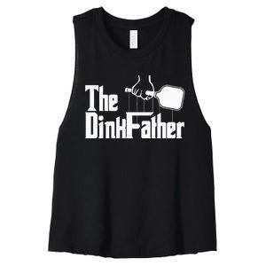 Pickleball The Dinkfather funny sport lovers  Women's Racerback Cropped Tank