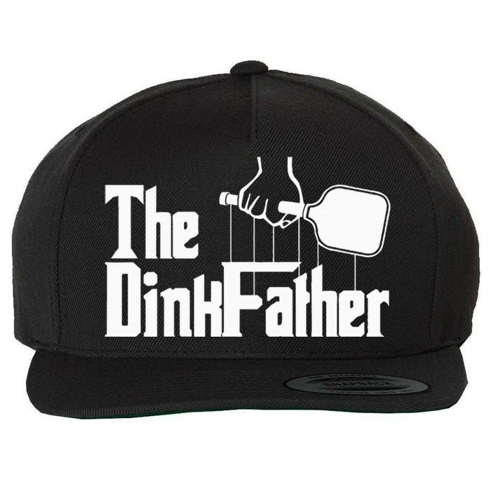 Pickleball The Dinkfather funny sport lovers  Wool Snapback Cap