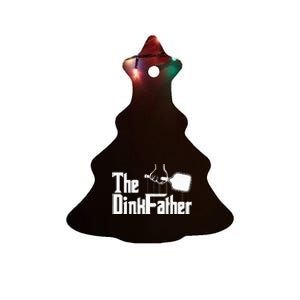 Pickleball The Dinkfather funny sport lovers  Ceramic Tree Ornament