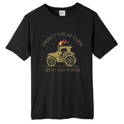 Perfect Tractor Design Diddly Squat Farm Speed And Power Tall Fusion ChromaSoft Performance T-Shirt