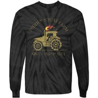 Perfect Tractor Design Diddly Squat Farm Speed And Power Tie-Dye Long Sleeve Shirt