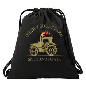 Perfect Tractor Design Diddly Squat Farm Speed And Power Drawstring Bag