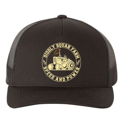 Perfect Tractor Design Diddly Squat Farm Speed And Power Yupoong Adult 5-Panel Trucker Hat