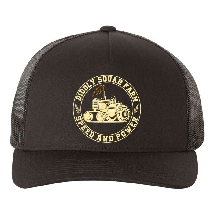 Perfect Tractor Design Diddly Squat Farm Speed And Power Yupoong Adult 5-Panel Trucker Hat